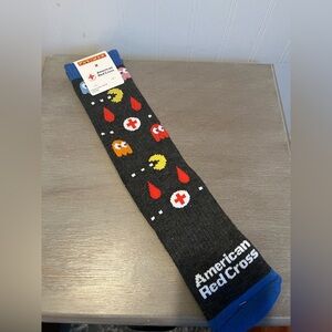 American Red Cross Pac Man Sixkes NEW Socks